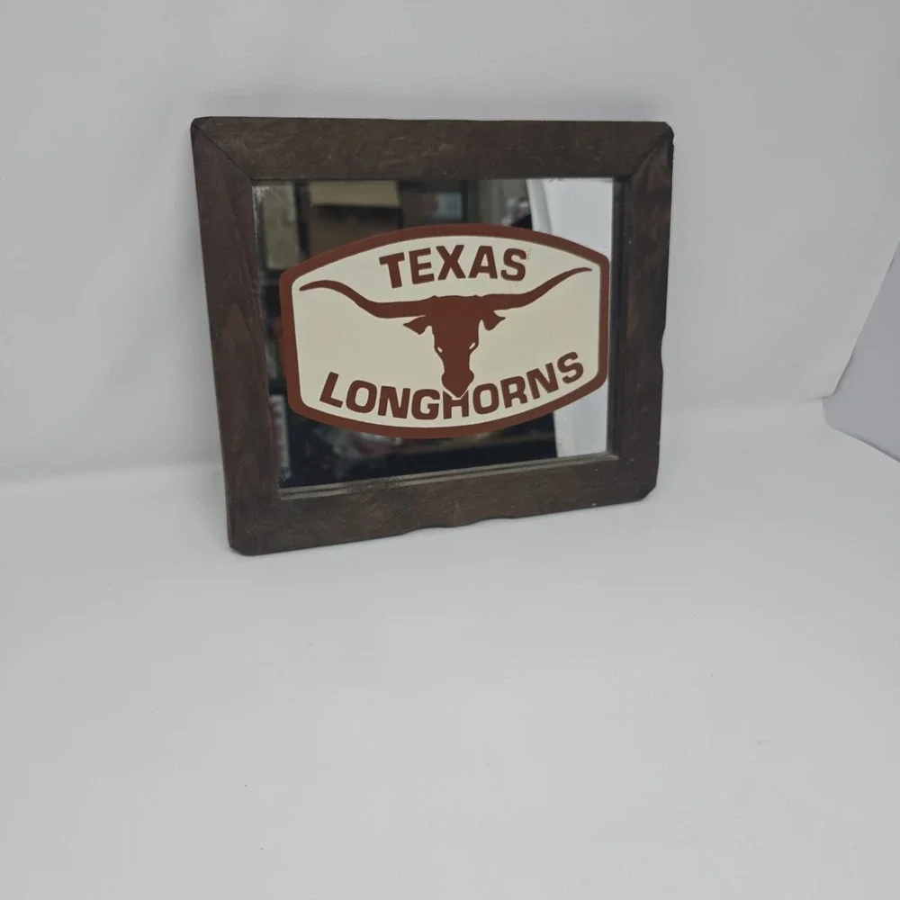 texas longhorns Glass Mirror Sign‎ 12x10